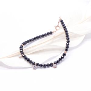 오팔하우스 14k 블랙 스피넬 큐빅 팔찌 OPPB0656