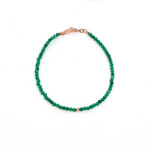 오팔하우스 14k 그린 오닉스 볼 비즈 팔찌 OPPB0341