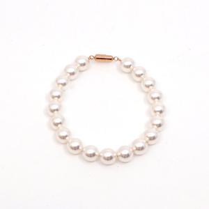오팔하우스 14k 8mm 스왈 진주 팔찌(자석잠금) OPPB0158