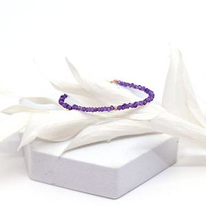 오팔하우스 14k 자수정 컷팅볼 팔찌 OPPB0342