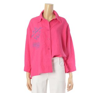 [안지크]레터링린넨오버셔츠 AI2BL1270