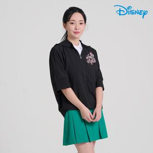 [디즈니골프] 여성 7부소매 루즈핏 집업 후드 점퍼 DO2LJP030