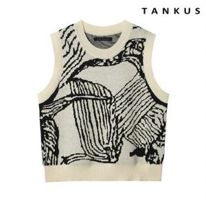 [탱커스] 라운드넥자가드니트베스트 (TW4VT012L0)