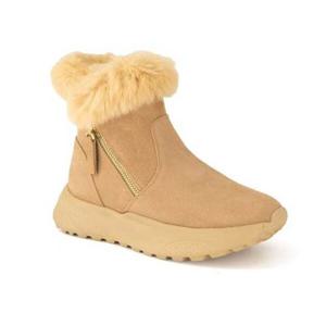 탠디 여성 앵클 퍼 부츠 G24424 BEIGE 6CM