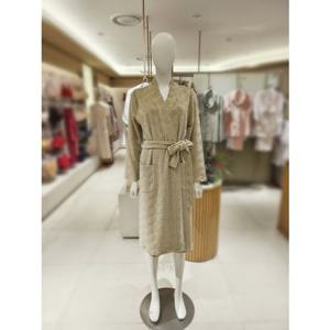 [BARBARA][AGW4591R] 흡습 발산 보온성 우수테리지 면혼방 여자 로브가운 샤워가운