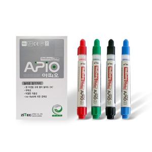 아피오 웰빙 마카 펜(1개/4색/무광화이트보드용)