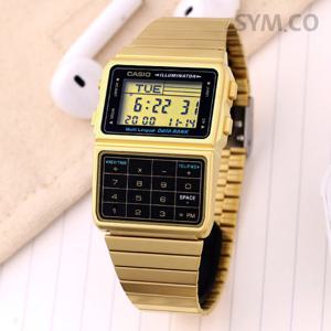 카시오 DBC-611G-1 데이터 뱅크 사각 디지털 계산기 남자 메탈