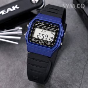 카시오 F-91WM-2A 경량 슬림 군인 군용 전자 스포츠 남자 우레탄