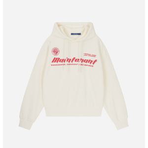 [클라이드]여성 2컬러 레터링 맨투맨 후드 티셔츠  (FPATS622F)