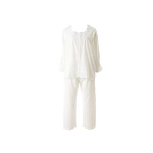 [비너스]아사 면100 레이스펀칭 스퀘어넥 여성파자마 VPA4511W