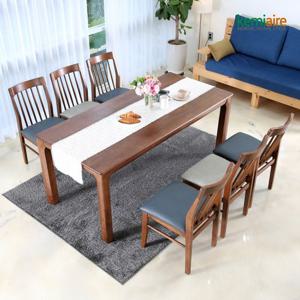 케미에르 브레스트 6인 원목식탁SET(의자형) KHD-678