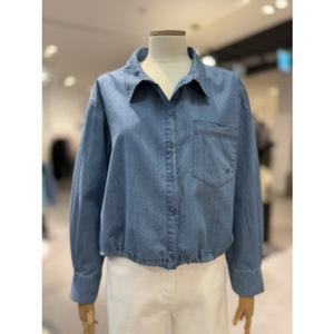 [코데즈컴바인] (CKA-DH501W2) 밑단스트링 데님셔츠