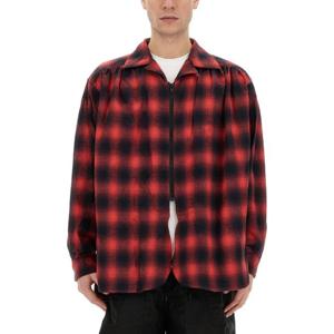 아이(A E) 플레이드 오버사이즈 버튼업 셔츠 NS947 BBLACK RED