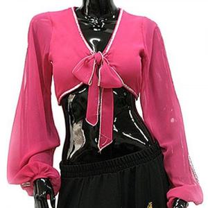 BDT5301 긴팔가운데후크탑 댄스복 테마 산 에어로빅복 밸리탑