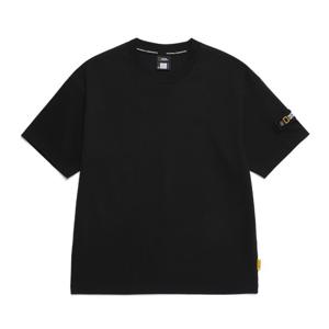 내셔널지오그래픽 N252UTS902 와펜 세미오버핏 반팔 티셔츠 BLACK