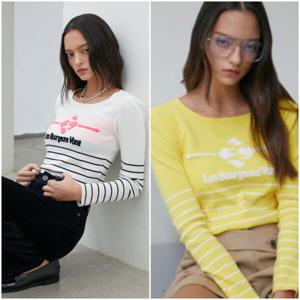 [에고이스트]보트넥 스트라이프 슬림 니트 ER1KL661NEW_DG