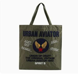 [버커루] 유니 아플리케 자수 에코백 (B255AB010P)