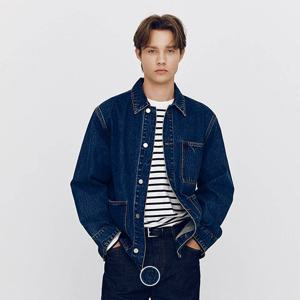 [지오다노/본사] 075510 데님 셔츠타입 포켓 자켓