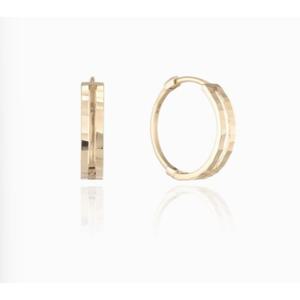 [로이드] 주문제작 더블라인 컷팅 14K 원터치 귀걸이 LOFO3018G