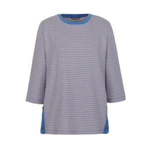 [샤트렌]포인트 배색 밑단 버튼 티셔츠_HCCMTS203