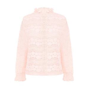 [올리비아하슬러]레이스 패턴 버튼 셔츠_OHCSBL101