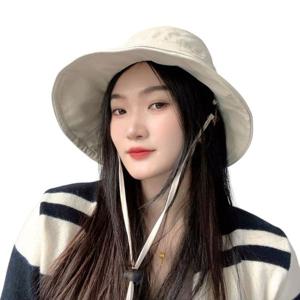 게더릭 와이어챙 여성용 버킷햇 (베이지)