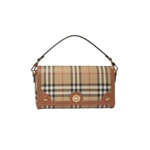 버버리 빈티지 체크 로고 플라크 숄더백 멀티컬러 8092048