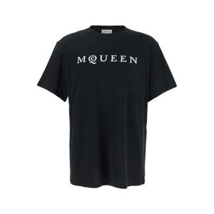 알렉산더 맥퀸 반팔 티셔츠 828420QTADD0520 Black