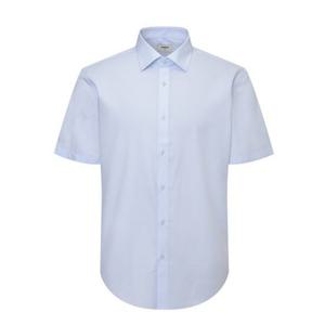 [레노마(셔츠)][롯데 청량리점]면트윌 솔리드 반소매 슬림핏셔츠 RZUSL1113BU