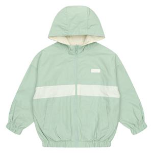 소이 여아 리버시블 절개 배색 후드 점퍼 23S0153_GN