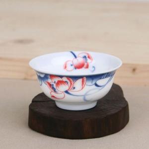 백자 홍연화문 찻잔 다기잔 50ml