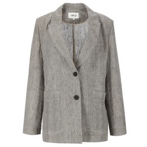 [에이비에프지]체크패턴 써머 데일리 긴팔 마 재킷 APZ2HJ02D