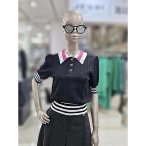 제시뉴욕 세이브존04 컬러배색 카라 반팔니트 ME55KO6080KO