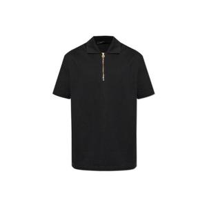 베르사체 1 4 지퍼 반팔 폴로 셔츠 10188481A13492 1B000 TP934458400