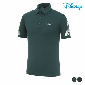 [디즈니골프]남성 아트웍 슬리브 포인트 카라 반팔 티셔츠 DP2MTS033