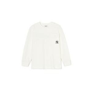 MLB키즈긴팔티 NQK 7ATSCP141-50IVS 포켓 긴팔 티셔츠