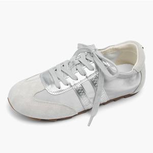 베어파우 BRIA 여성 셔링 스니커즈 새틴 리본 그레이 K3010005RA-W