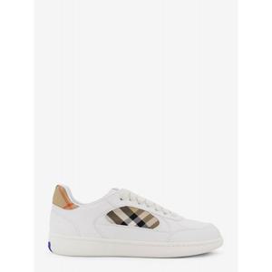 [BURBERRY] 라프리마 남성 스니커즈 로우탑 레더 위드 체크 인서트 8108649 A1464 화이트 샌드 /12