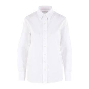 지방시 화이트 코튼 포플린 자수 로고 셔츠 BW61EL 14M6100