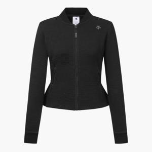 데상트골프자켓 GQC DP32WFCS89-BLKG 여성 저지 풀집업 점퍼 / BLACK