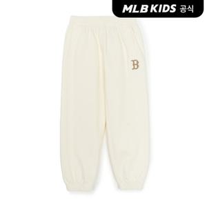 [MLB키즈 공식] 25FW 베이직 스몰로고 조거 팬츠 BOS (Cream) 7APTB0154-43CRS