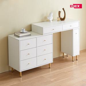 골드라벨 3단6칸서랍 확장형 화장대 (넓이100~160cm)