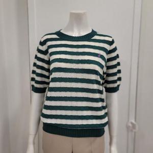 리우베 세이브존01 단가라 니트 반팔 티셔츠 RABK490