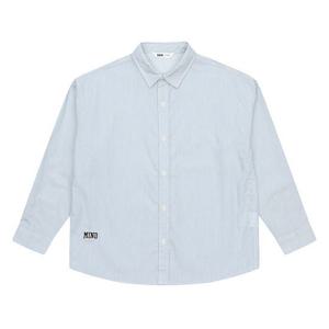 [소이]MARIO남아 스트라이프 자수 패치 셔츠 23S5302_BL