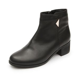 금강제화 르느와르 여성 RENBOC3920K1 5cm 삼각 장식부츠 여성부츠  소가죽