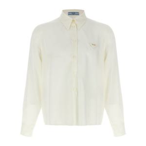 프라다 실크 메탈 트라이앵글 로고 셔츠 P473FSOOO14KG F0304