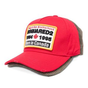 디스퀘어드2 로고 자수 코듀로이 베이스볼 캡 BCW0958 05C00001