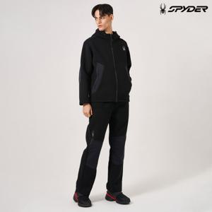 [스파이더] 남성 스웨터 본딩 스트레이트 팬츠 SPKWCNFP307MBLK