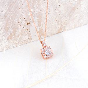 오팔하우스 14k 스퀘어 큐빅 목걸이 OPKYN0884