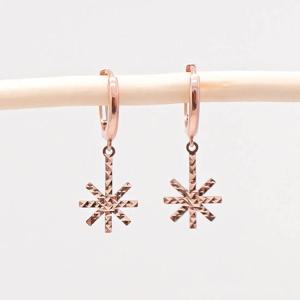 오팔하우스 14k 눈꽃 컷팅 원터치 귀걸이 OPDLE3890
